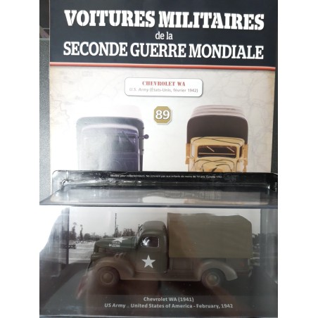 N°89 Chevrolet WA 1941 US Army USA Février 1942