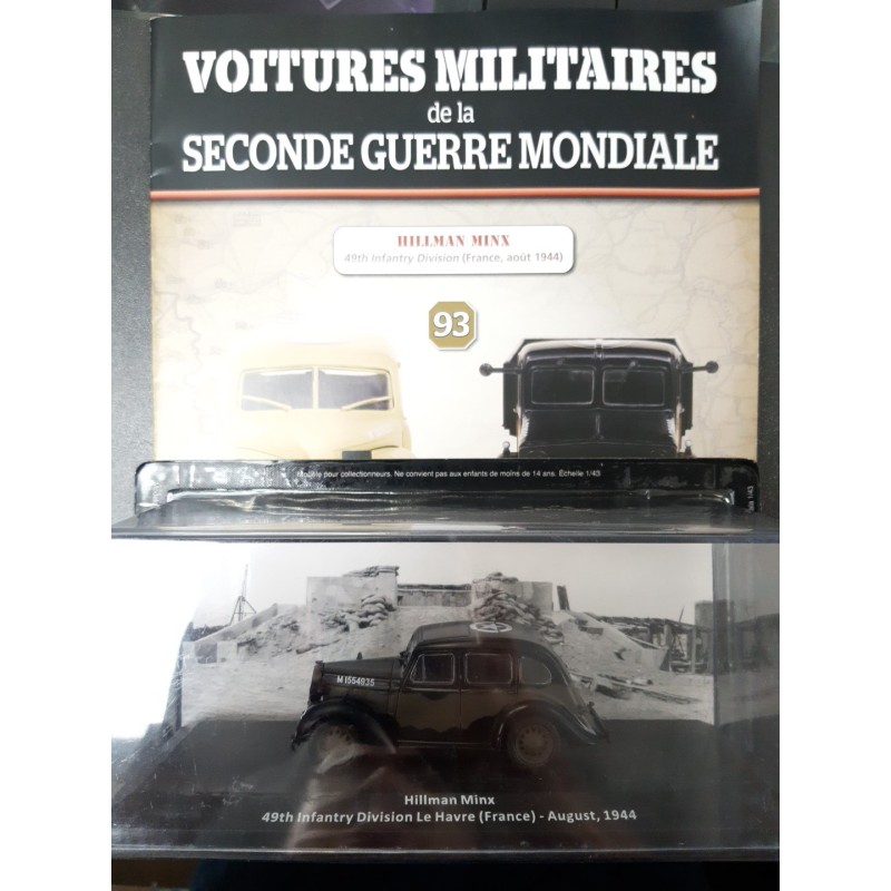 N°93 Hillman Minx 49th Infantry Division Le havre aout 1944