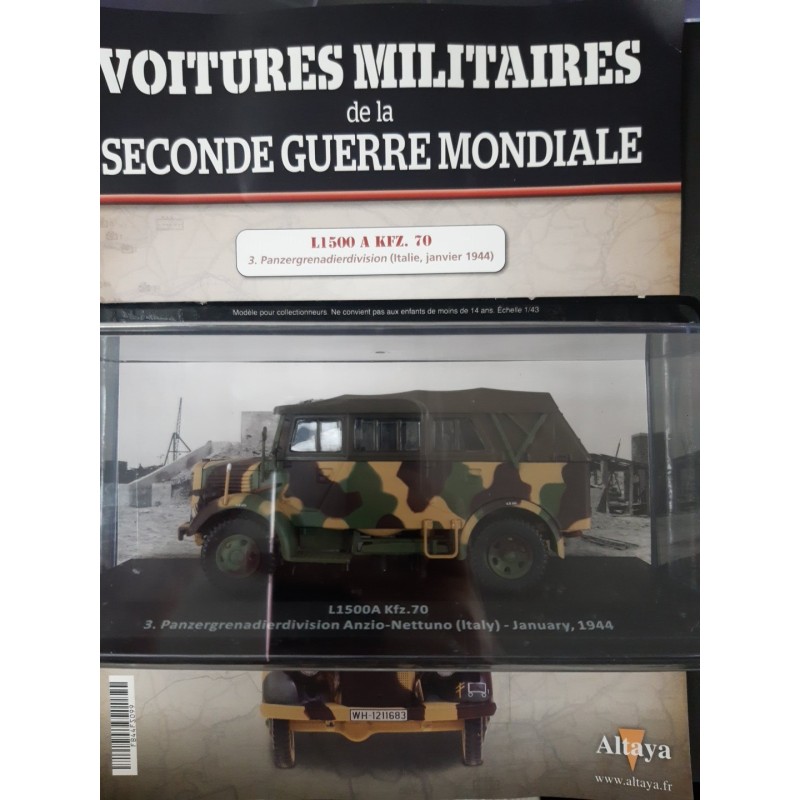 N°99 L1500A Kfz.70 3.Panzergrenadierdivision Anzio-Nettuno (Italy) - January, 1944