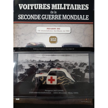N°102 Peugeot 202 (1938) 218 Infanteriedivision Jolm (Russia) - may, 1943