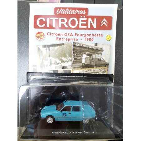N°35 Citroen GSA Fourgonnette Entreprise 1980