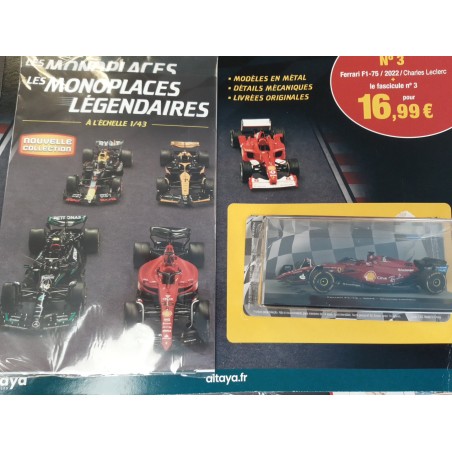 N°3 Ferrari F1-75 -2022 - Charles Leclerc